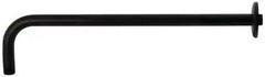 KINGSTON BRASS Kingston Brass K117A0 Claremont J-Shaped Rain Drop Shower Arm with Round Flange 17-inch
