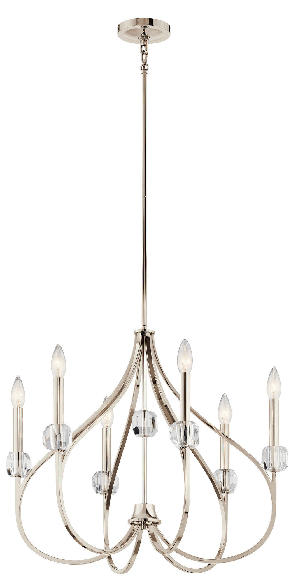 KICHLER Kichler 43720PN Eloise Chandelier 6-Light 24 Inch
