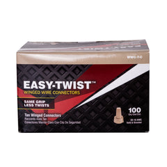 NSI INDUSTRIES Nsi Industries WWC-T-C easy-twist winged twist-on wire connector 600 volt 22-8 AWG carton of 100