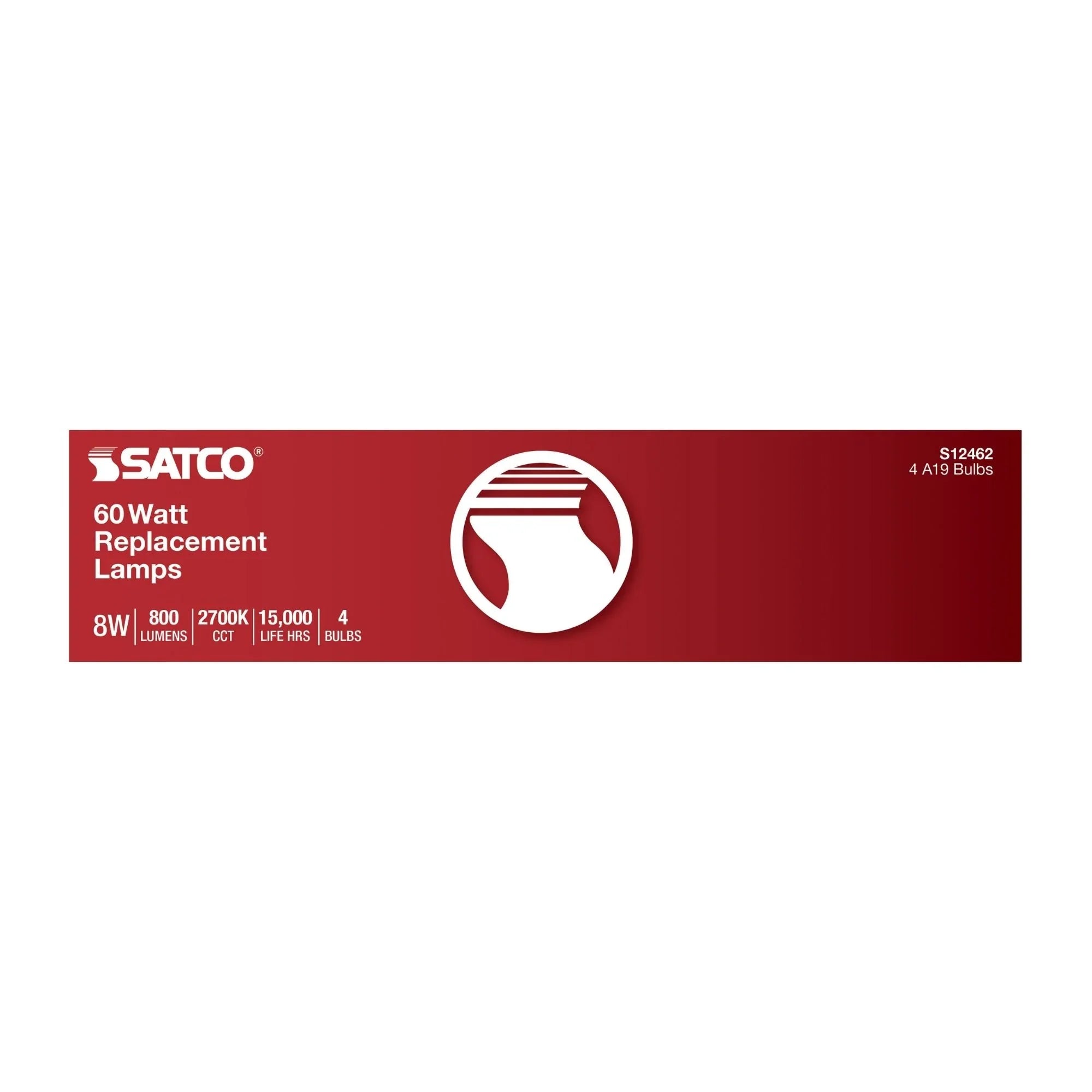 SATCO-NUVO Satco-Nuvo s12462 ccy a19 led 8 watt 4-pack