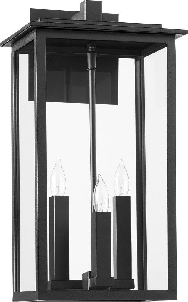 QUORUM INTERNATIONAL Quorum International 7027-3-69 Westerly 3-Light Candelabra E-12 Outdoor Wall Sconce 60W 18.63 Inch