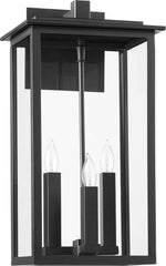 QUORUM INTERNATIONAL Quorum International 7027-3-69 Westerly 3-Light Candelabra E-12 Outdoor Wall Sconce 60W 18.63 Inch