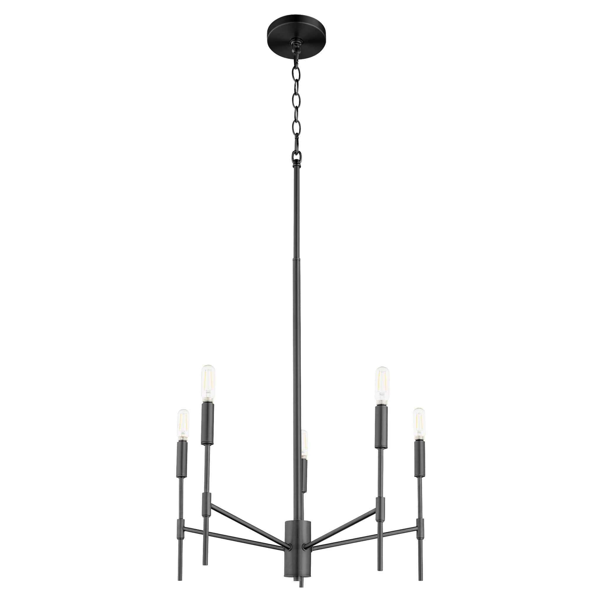 QUORUM INTERNATIONAL Quorum International 663-5-81 Hamilton 5 Light Chandelier 300 Watts 25.25 Inches Tall and 23.5 Inches Wide