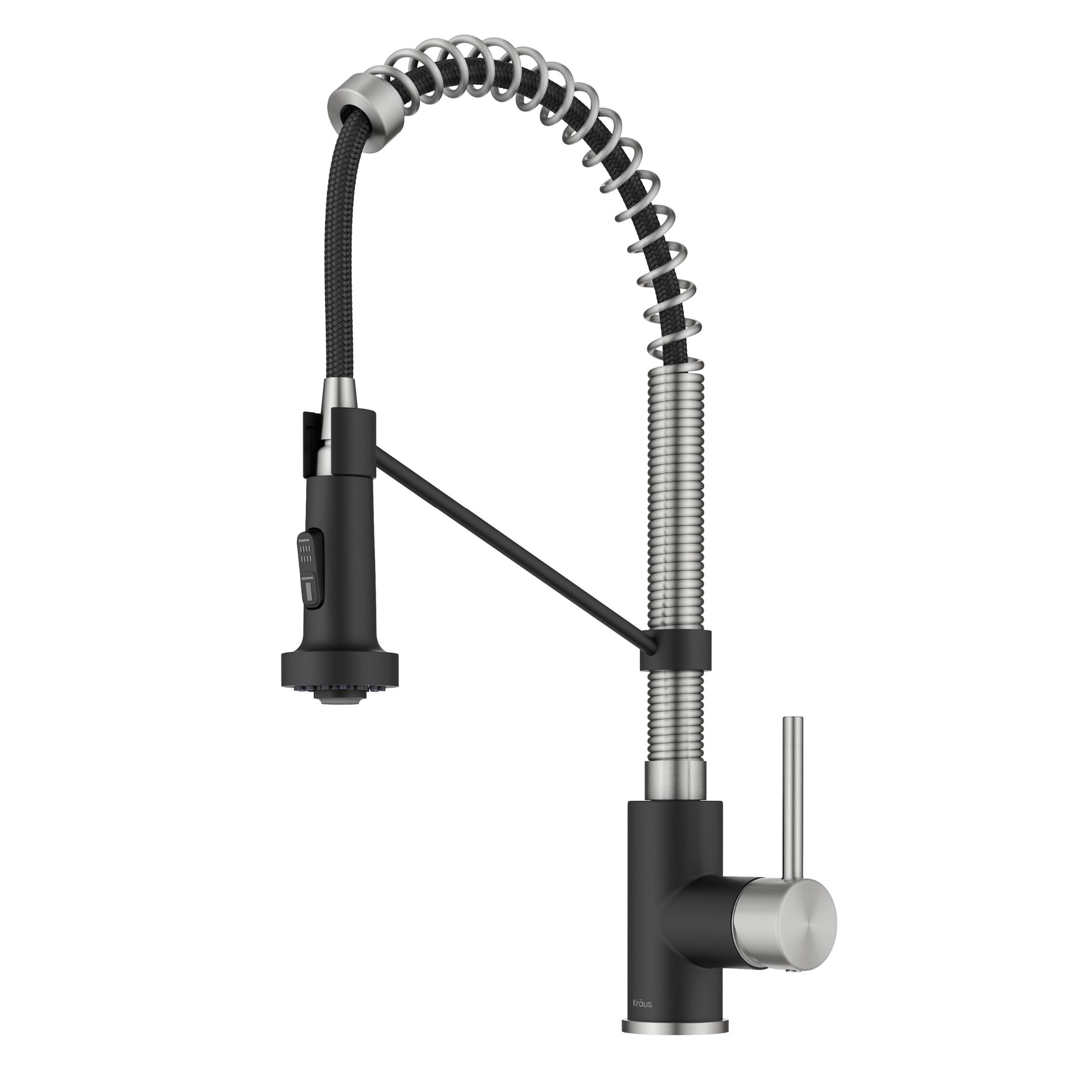 KRAUS Kraus KPF-1610SSMB Bolden commercial kitchen faucet with dual function pull-down sprayhead 18-inch