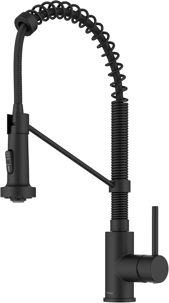 KRAUS Kraus KPF-1610MB Bolden Commercial Kitchen Faucet with Dual Function Pull-Down Sprayhead 18-inch
