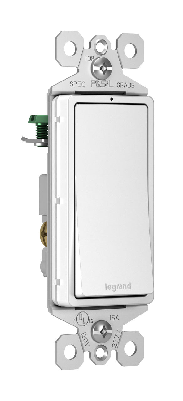 LEGRAND Legrand TM873WSL three-way illuminated decorator switch 15 amps 120 volts (10 pack)