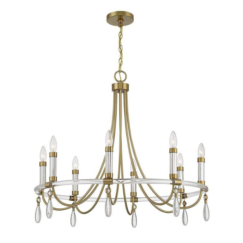 SAVOY HOUSE Savoy House 1-7718-8-195 Mayfair 8 Light Chandelier Ceiling Light 480 Watts 30 Inch