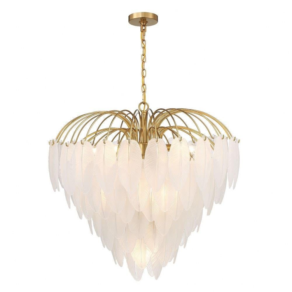 SAVOY HOUSE Savoy House 1-3504-9-322 boa 9-light chandelier 540w 25 inches h x 27 inches w