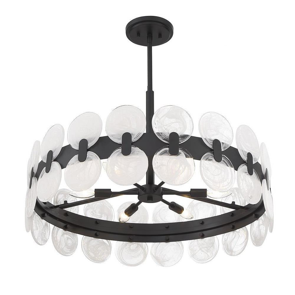 SAVOY HOUSE Savoy House 1-3720-6-89 Boca 6 Light Chandelier Ceiling Light 60W 27.5 Inch