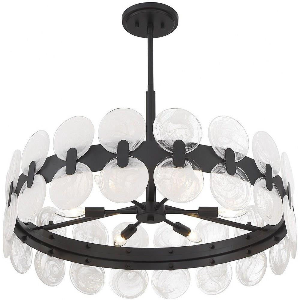 SAVOY HOUSE Savoy House 1-3720-6-89 Boca 6 Light Chandelier Ceiling Light 60W 27.5 Inch