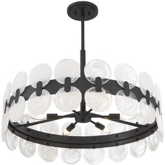 SAVOY HOUSE Savoy House 1-3720-6-89 Boca 6 Light Chandelier Ceiling Light 60W 27.5 Inch