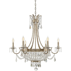 SAVOY HOUSE Savoy House 1-3060-6-60 Claiborne chandelier 6 light 60w 33 inch width 35 inch height