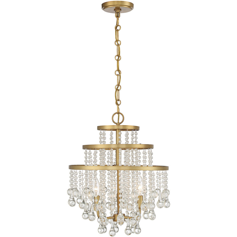 SAVOY HOUSE Savoy House 1-1865-3-322 Luna 3 light 16 inch mini chandelier ceiling light 60W