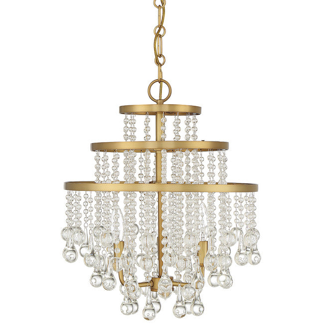 SAVOY HOUSE Savoy House 1-1865-3-322 Luna 3 light 16 inch mini chandelier ceiling light 60W