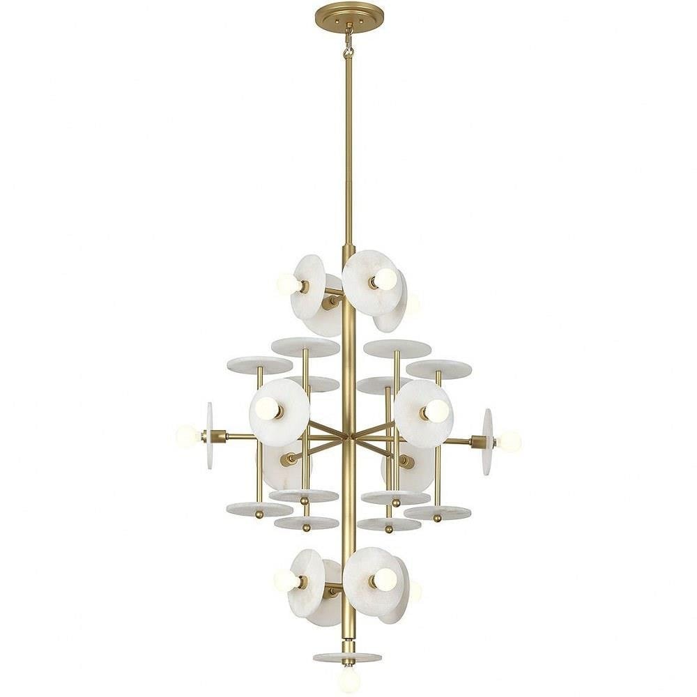SAVOY HOUSE Savoy House 1-1592-15-38 Amani 15-Light Chandelier 900 Total Watts 40 inches H x 30 inches W