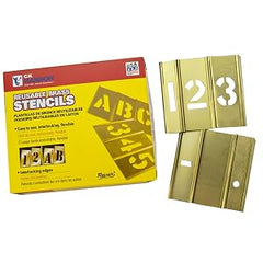 C H HANSON C H Hanson 10151 2 inch Brass Letters & Numbers Set 92 pc