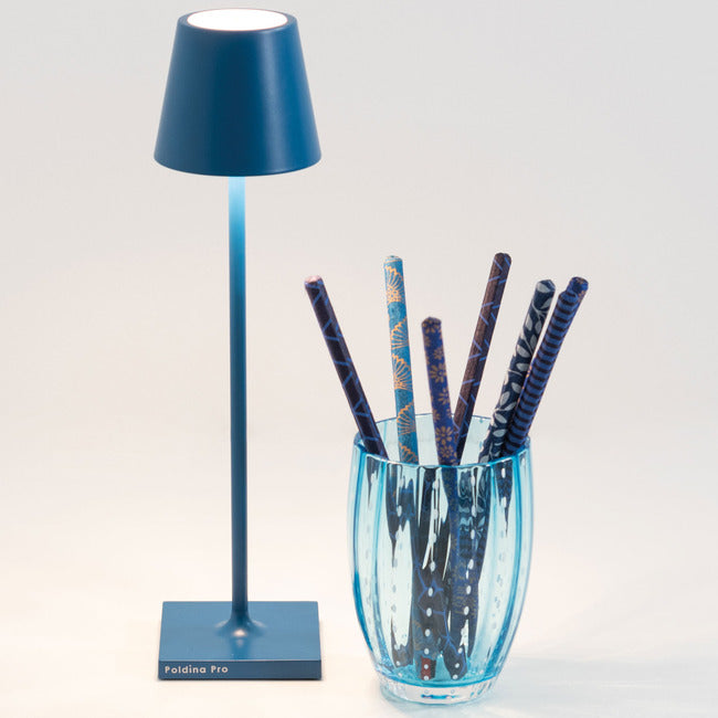 ZAFFERANO Zafferano LD0490F3 Poldina Pro Micro Rechargeable Table Lamp 1.8W 2.8 inchesW x 10.8 inchesH