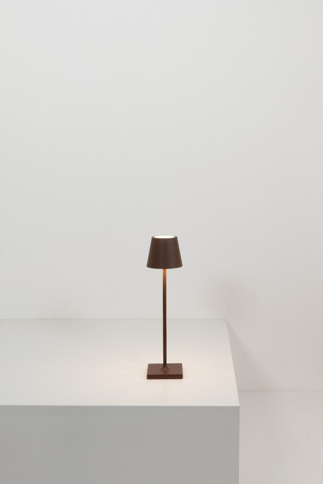 ZAFFERANO Zafferano LD0490R3 Poldina Pro Micro Rechargeable Table Lamp 1.8W 2.8 inchesW x 10.8 inchesH