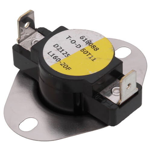 SUPCO Supco L160 L series 240V SPST 60T11 style snap-action temperature control 160°F open/140°F close 60T11-610088