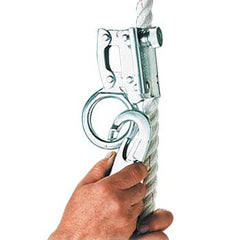 HONEYWELL Honeywell 8174MLS4/4FTYL manual rope grabs with 4-feet manyard shock absorbing lanyard and locking snap hook