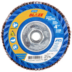 NORTON Norton 66254400257 Blaze 4 1/2 inches X 5/8 inches - 11 40 Grit Type 27 Flap Disc 10 Pack