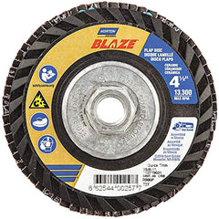 NORTON Norton 66254400257 Blaze 4 1/2 inches X 5/8 inches - 11 40 Grit Type 27 Flap Disc 10 Pack