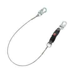 MSA SAFETY Msa Safety 10199011 V-series welding shock absorbing lanyard, high heat, single-leg 6 ft cable, 36C small snaphooks