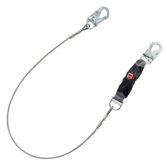 MSA SAFETY Msa Safety 10199011 V-series welding shock absorbing lanyard, high heat, single-leg 6 ft cable, 36C small snaphooks