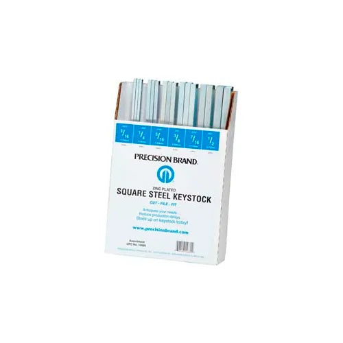 PRECISION BRAND Precision Brand 14680 square keystock assortment zinc plated 32 piece 12 inch length