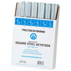 PRECISION BRAND Precision Brand 14680 square keystock assortment zinc plated 32 piece 12 inch length