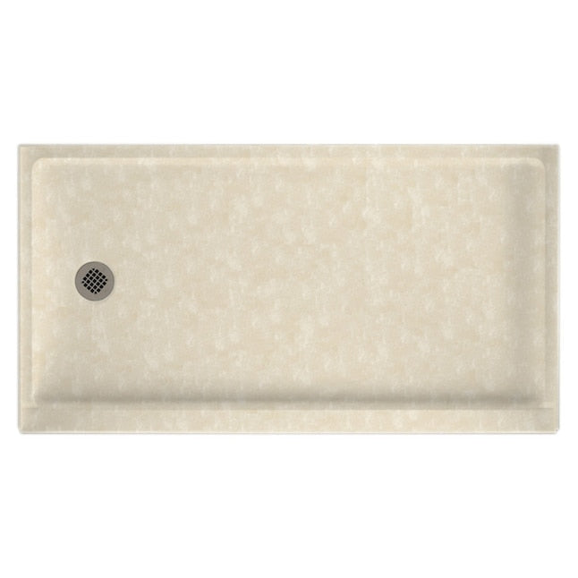SWAN Swan SR03260LM.126 Swanstone neo-angle shower pan base 32-in W x 60-in L x 4.31-in H left drain