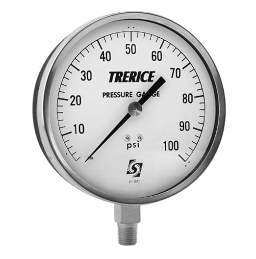 TRERICE Trerice 600CB4502LA120 Contractor Gauge 0-160psi 4.5 inch Dial