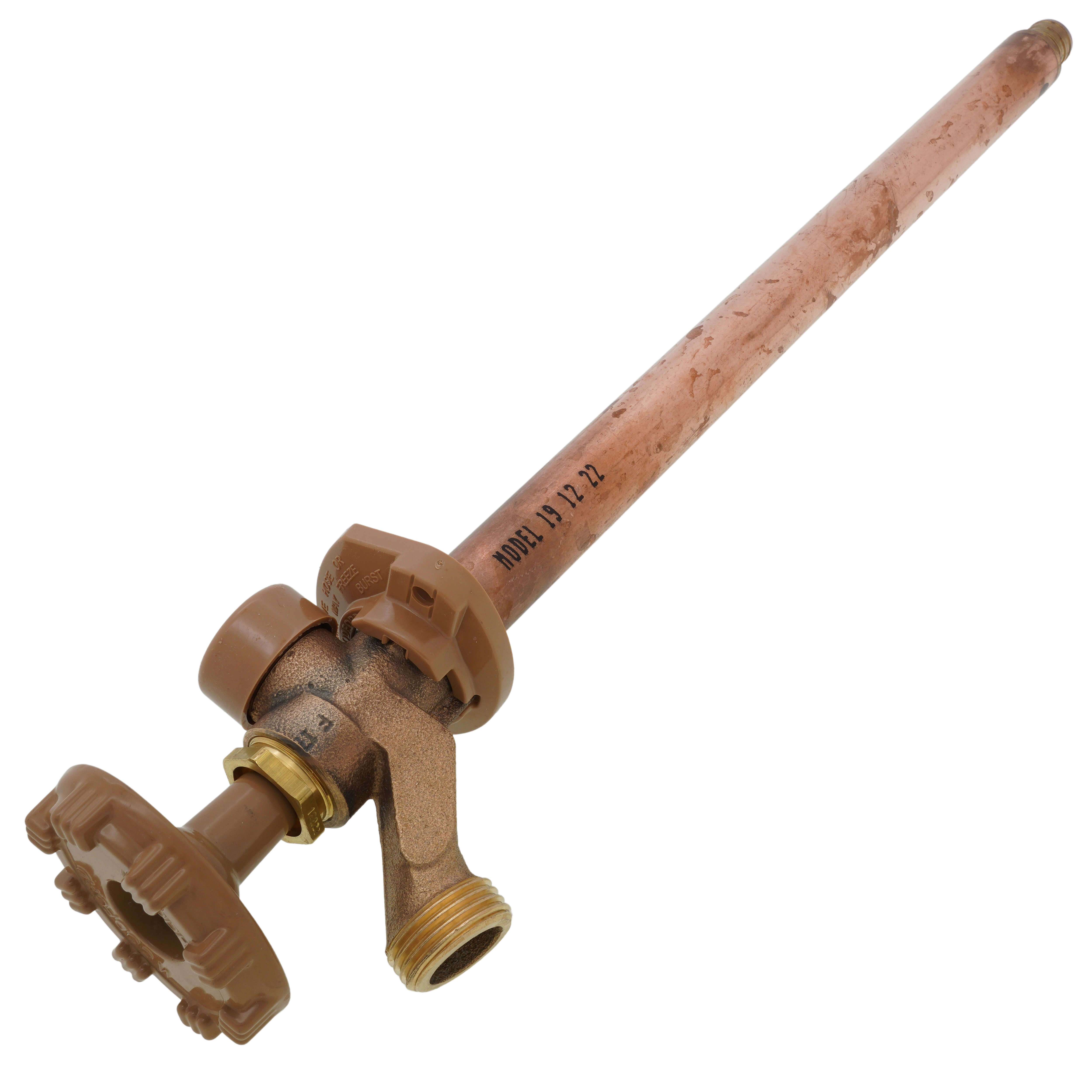 WOODFORD Woodford 19PX3-12 Model 19 3/4 inch PEX Crimp Inlet Anti-Siphon Wall Faucet with Metal Handle 12 inch