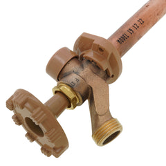 WOODFORD Woodford 19PX3-12 Model 19 3/4 inch PEX Crimp Inlet Anti-Siphon Wall Faucet with Metal Handle 12 inch