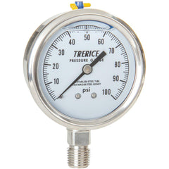 TRERICE Trerice D83LFSS2502LA100 pressure gauge 2.5 inch lower