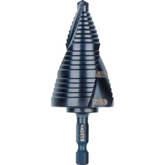 KLEIN TOOLS Klein Tools QRST15 Quick Release Step Drill Bit with Spiral Flute 7/8 inches to 1&3/8 inches