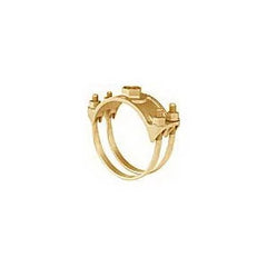 AY MCDONALD Ay Mcdonald 4148-011 3826 6x2 Double Bronze Bale Saddle