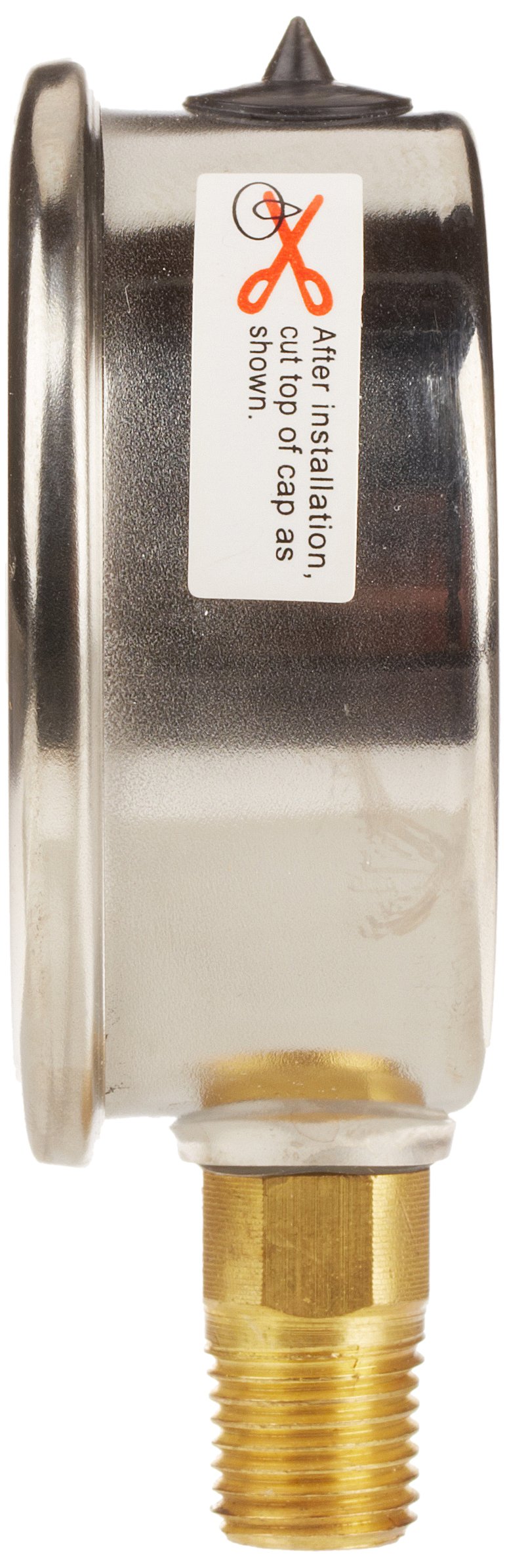 TRERICE Trerice D82LFB2502LA300 liquid filled pressure gauge 0-300 psi 2 1/2 inch dial 1/4 inch mpt lower mount
