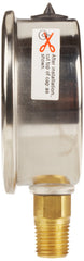 TRERICE Trerice D82LFB2502LA300 liquid filled pressure gauge 0-300 psi 2 1/2 inch dial 1/4 inch mpt lower mount