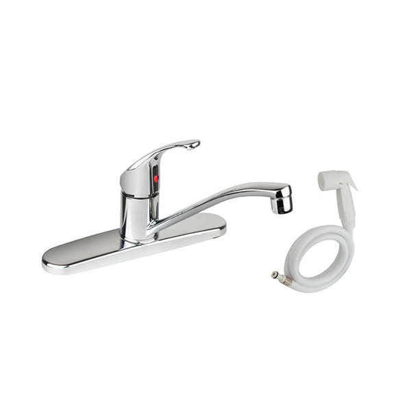CLEVELAND FAUCET Cleveland Faucet CA47513 single handle kitchen faucet with white spray 8 inch center