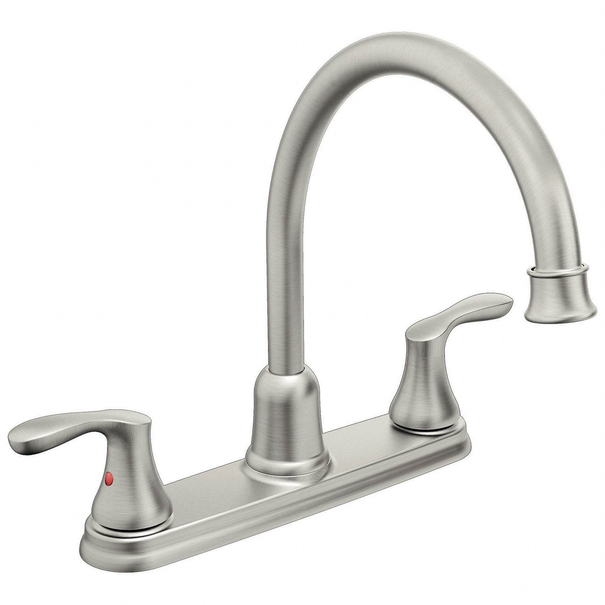 CLEVELAND FAUCET Cleveland Faucet 40617CSL Kitchen Faucet 1.5 gpm Widespread Deck 4 Mounting Holes 2 Handles