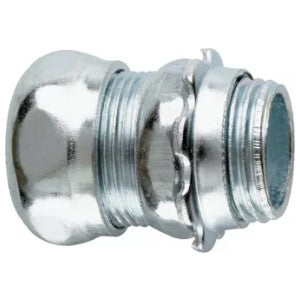EATON Eaton 652 Crouse-Hinds series EMT compression connector, EMT, straight, non-insulated, steel, threadless 1 inch 7100S