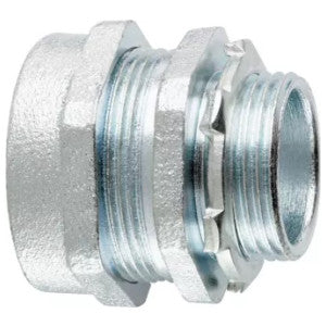 EATON Eaton CPR6 Crouse-Hinds series CPR compression connector, rigid/IMC, straight, non-insulated, malleable iron 2 in