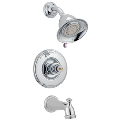 DELTA FAUCET Delta Faucet T14455-LHP victorian monitor 14 series tub & shower trim less handle 7-1/2 inch tub spout
