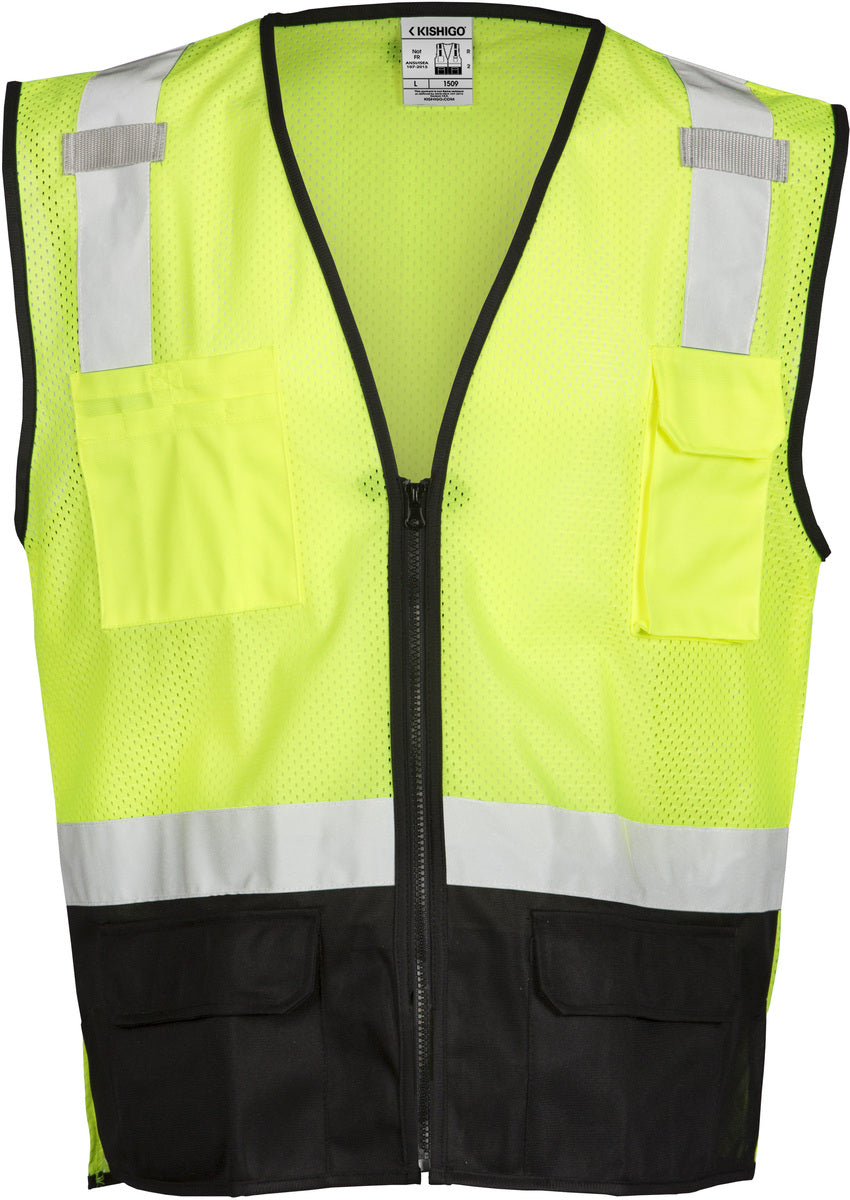 KISHIGO Kishigo 1509-S-M Polyester Vest Small - Medium