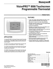 HONEYWELL Honeywell TH8110U1003 VisionPRO 8000 Series Thermostat 20 - 30 VAC Up to 1 Heat/1 Cool
