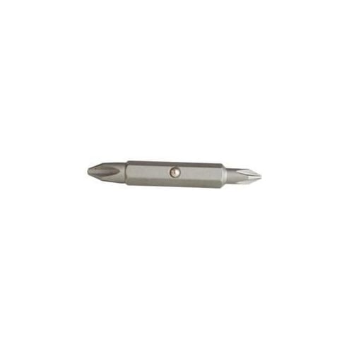 MINERALLAC Minerallac 40005 Cully Megapro 1-Piece Double Ended Replacement Insert Bit #0 to #3 Square Recessed Point 2 in OAL