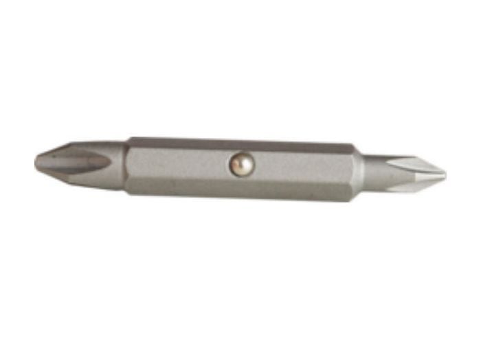 MINERALLAC Minerallac 40006 Cully MegaPro 1-piece Double Ended Replacement Insert Bit #1 to #2 Square Recessed Point 2 in Oal