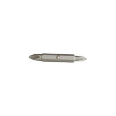 MINERALLAC Minerallac 40006 Cully MegaPro 1-piece Double Ended Replacement Insert Bit #1 to #2 Square Recessed Point 2 in Oal