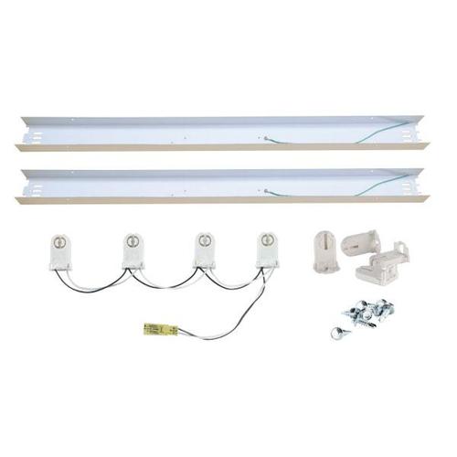 KEYSTONE TECHNOLOGIES Keystone Technologies KT-RKIT-SP-W-82-C4-4LED-DP 8ft 4-Lamp Strip Kit for Type B T8 LED Tubes 25W Pack 5 Replaces KTRKITSPW82C44LEDDP